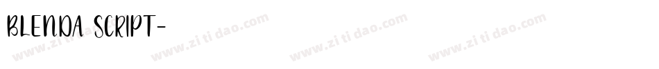 BLENDA SCRIPT字体转换